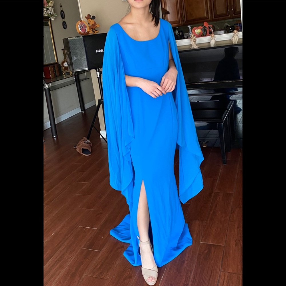 St. John Blue Evening Gown